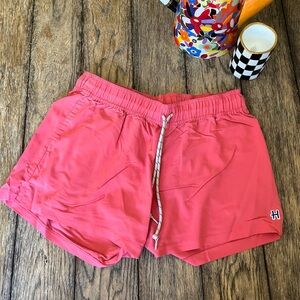 HOMAGE Pink Athletic Shorts with Elastic Waistband